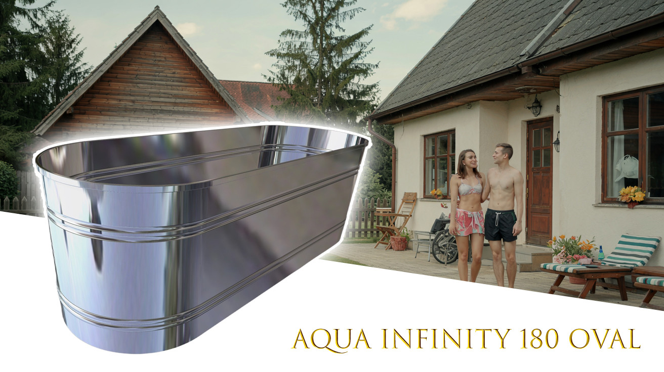 Aqua Infinity 180 Ovales Becken